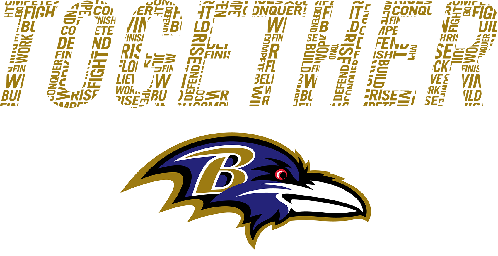 Baltimore Ravens Rookie Mini Camp - Printable Baltimore Ravens Logo Clipart (1700x876), Png Download