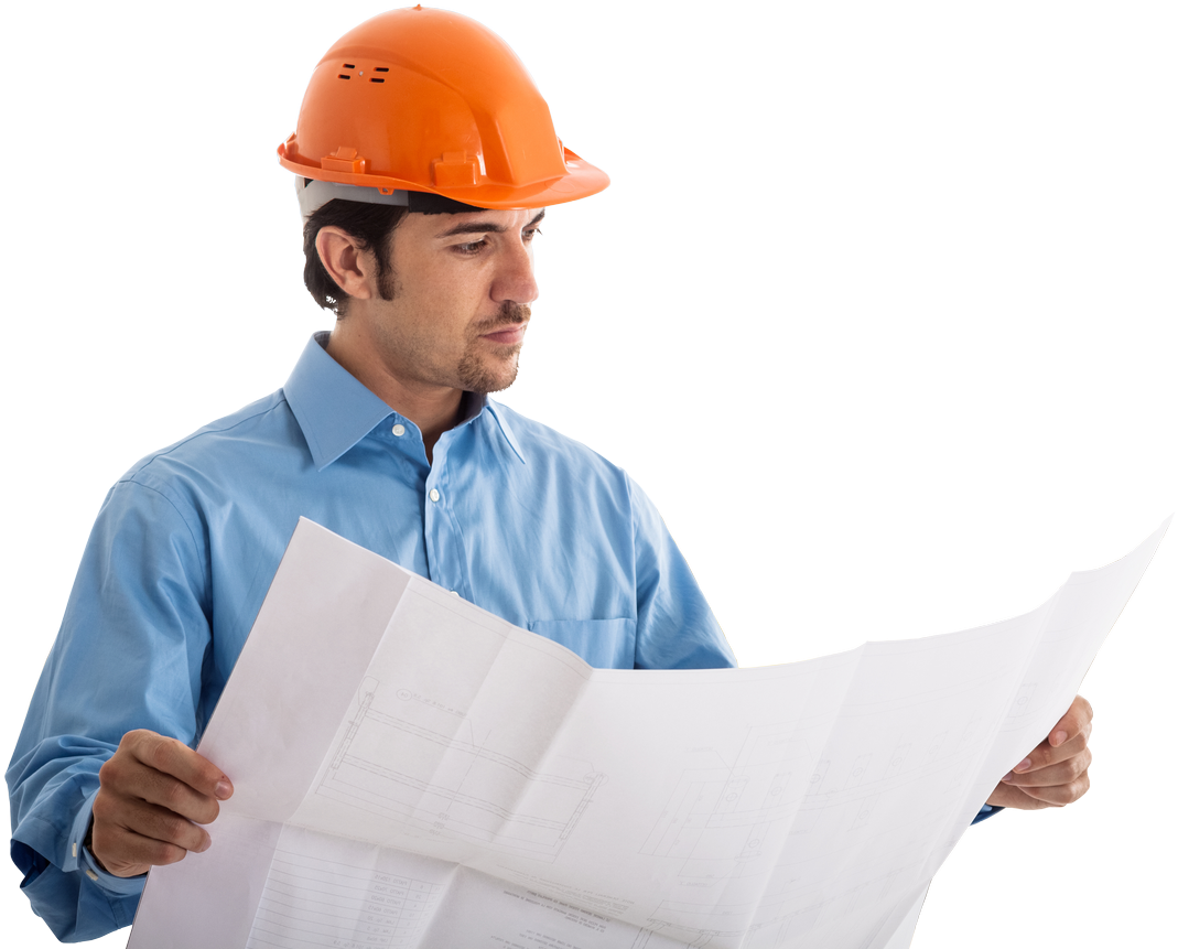 Are You Thinking About An Investment - Construction Worker Thinking Png Clipart (1440x960), Png Download
