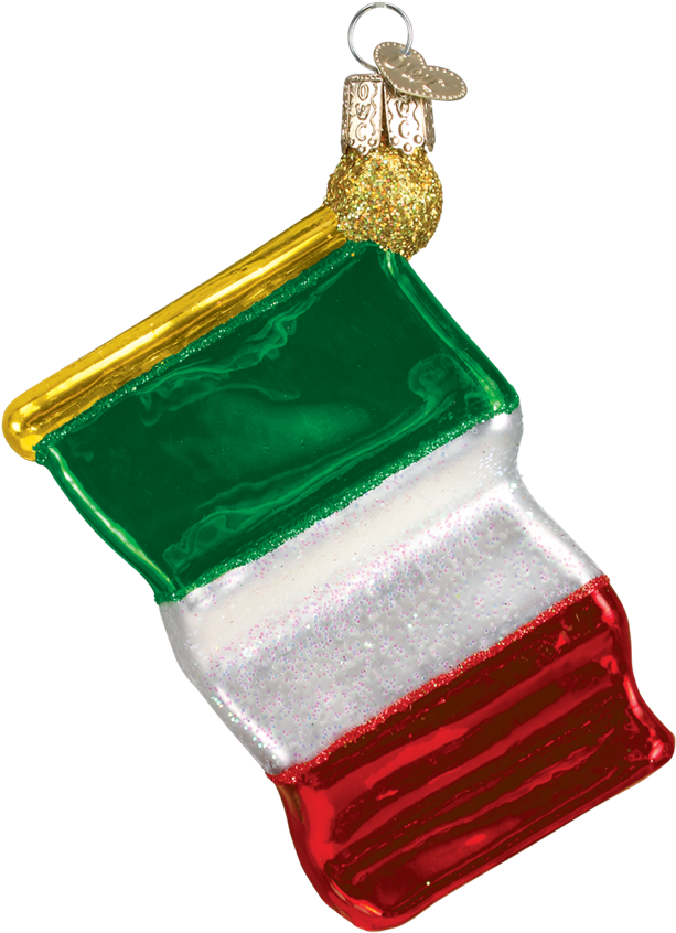 Old World Christmas Italian Flag Ornament - Italian Christmas Ornaments Clipart (1000x1000), Png Download