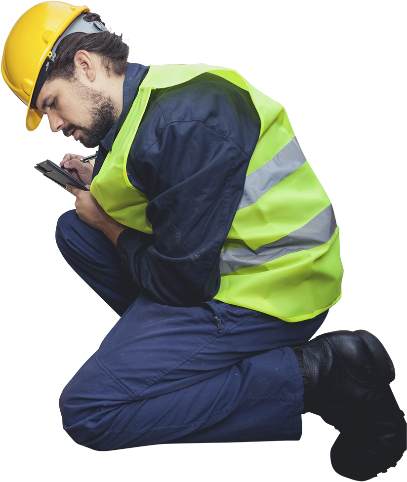 Stormwater & Catch Basins - Construction Worker Clipart (856x1000), Png Download