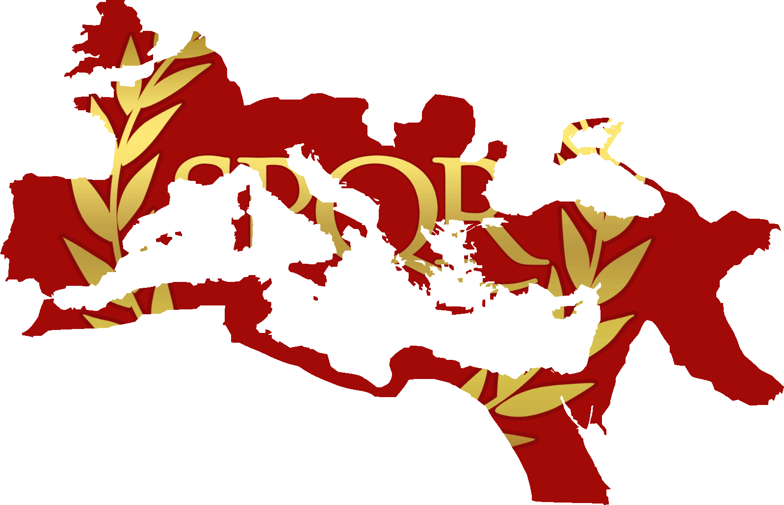 Flag Map Of The Roman Empire - Roman Empire Map Png Clipart (1598x1030), Png Download