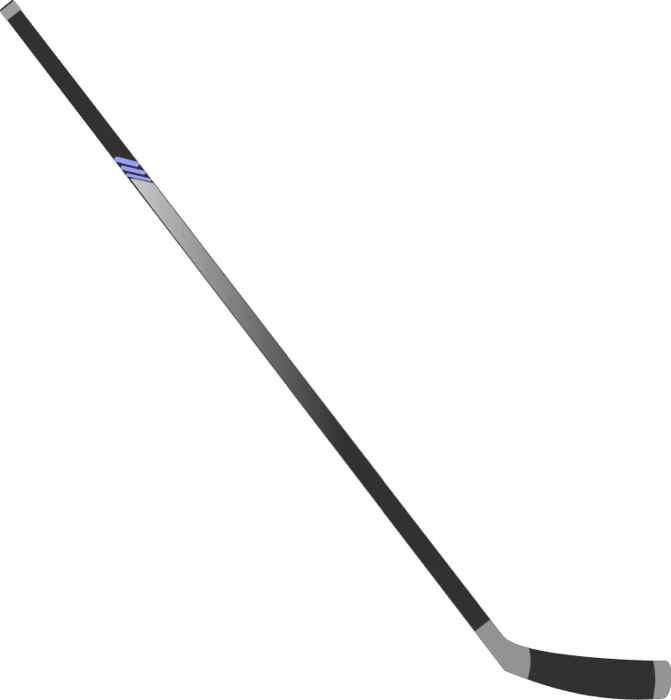 Objects - Sticks - Ice Hockey Stick Png Clipart (671x700), Png Download