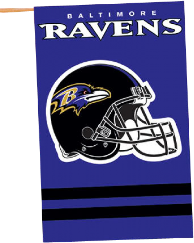 Image Of Nfl Baltimore Ravens Banner House Flag - Seattle Football Clipart (728x992), Png Download