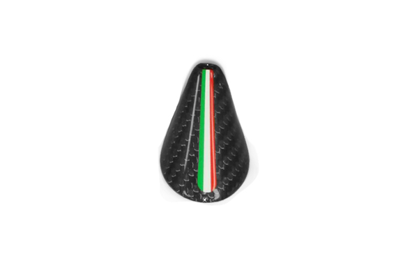 Carbon Fiber Fiat 500 Abarth Antenna Cover Italian Clipart (600x600), Png Download