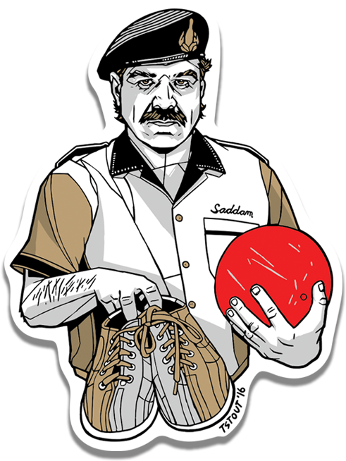 Lebowski Saddam - Cartoon Clipart (503x676), Png Download