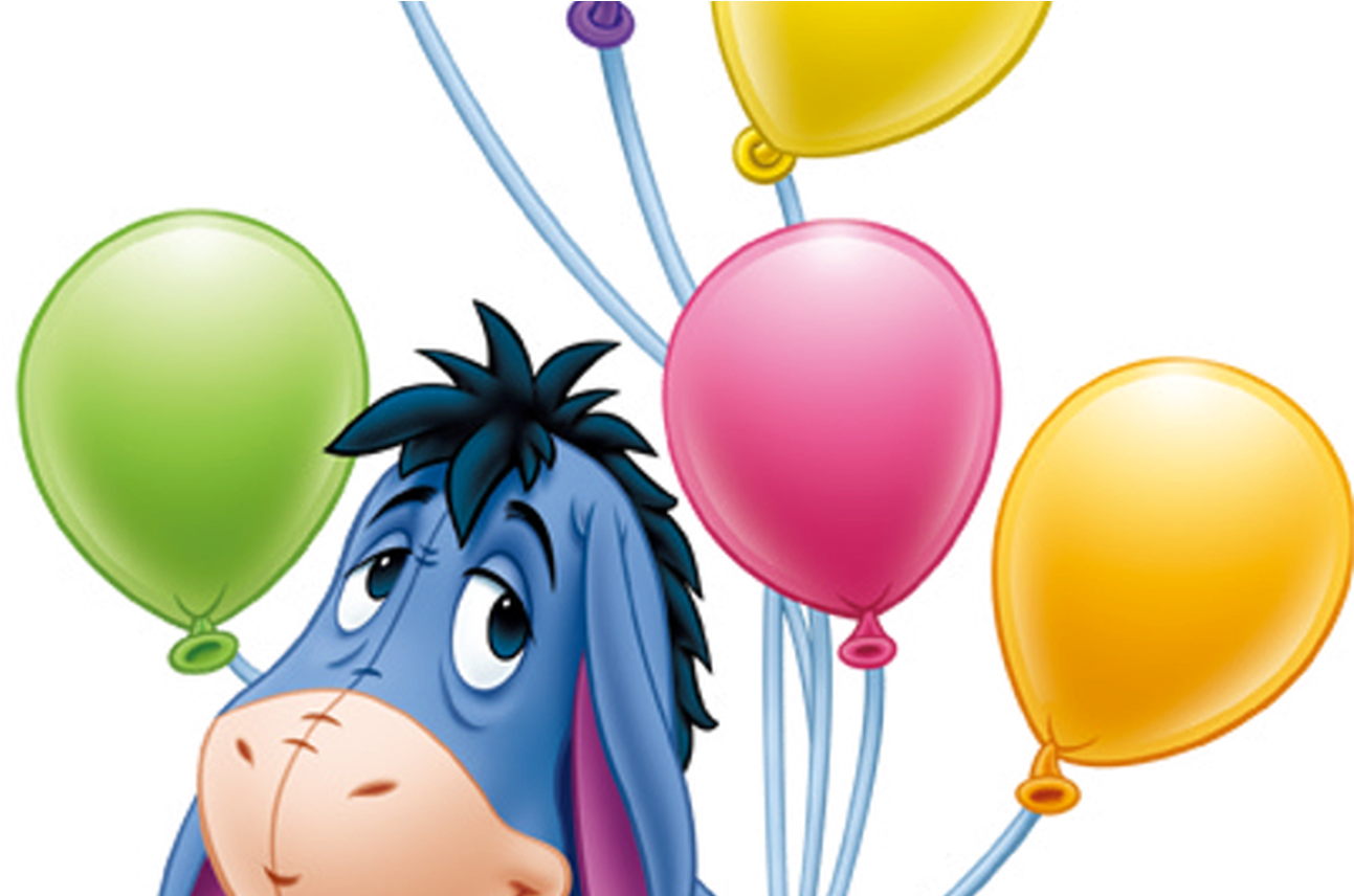 Eeyore Holidays Pinte - Eeyore Painting Clipart (1368x855), Png Download