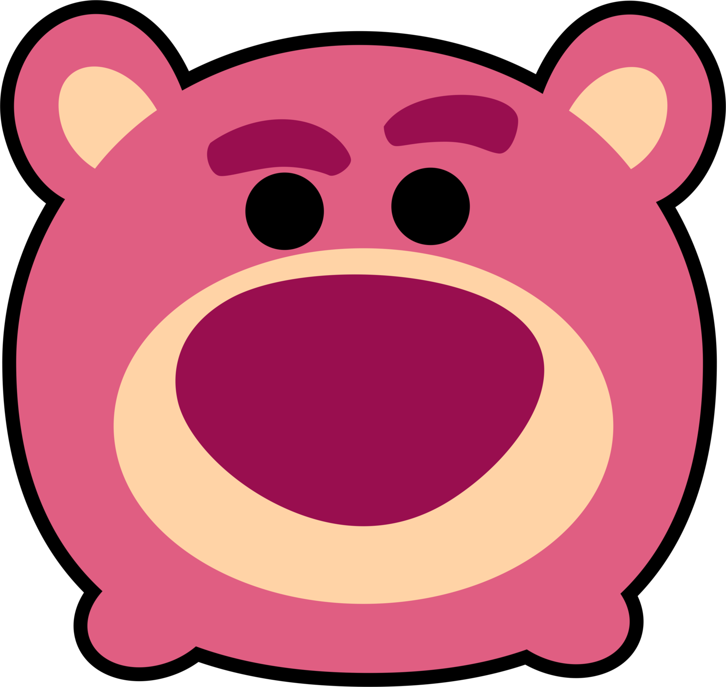 Disney Tsum Tsum Transparent & Png Clipart Free Download - Disney Tsum Tsum Clipart (1491x1411), Png Download