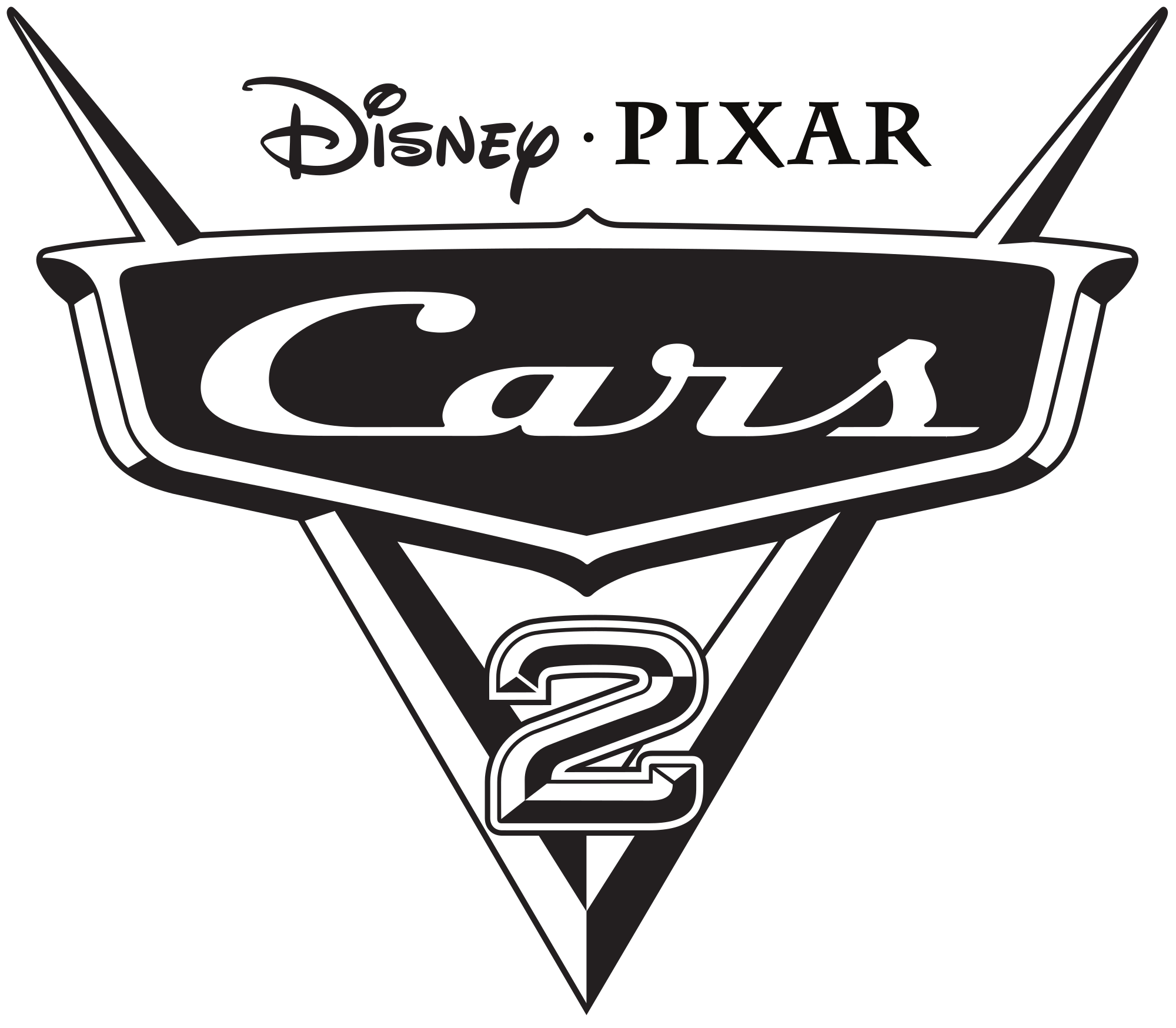 Cars 2 Logo Png - Disney Cars 2 Logo Clipart (2000x1748), Png Download