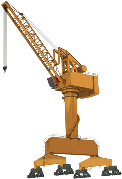 Port Crane Png Clipart (480x640), Png Download