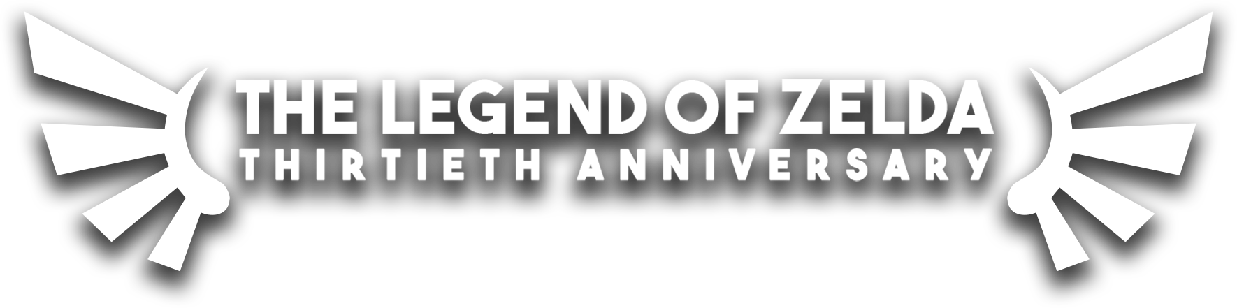 The Legend Of Zelda Thirtieth Anniversary Walkthrough - Monochrome Clipart (1770x441), Png Download