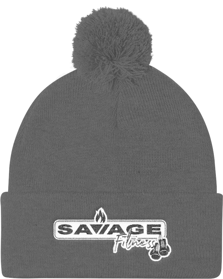 Logo Pom Pom Knit Cap Clipart (1000x1000), Png Download