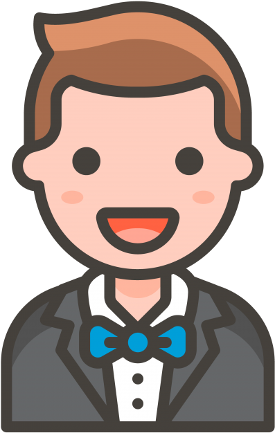 Man In Tuxedo Emoji - Singer Icon Png Clipart (866x650), Png Download
