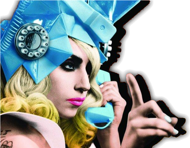 Lady Gaga Clipart Png - Lady Gaga Telephone Transparent Png (640x480), Png Download