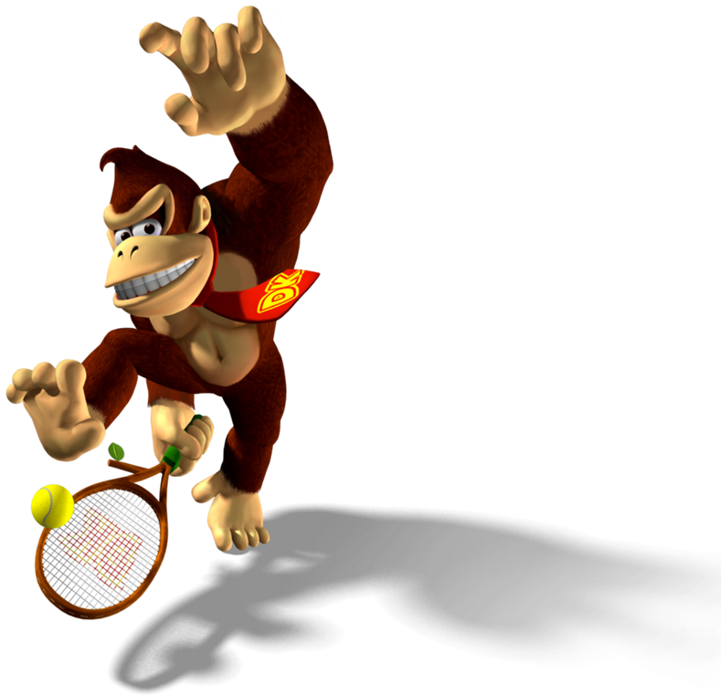 Dk Mpt Artwork - Mario Tennis Aces Donkey Kong Clipart (793x768), Png Download