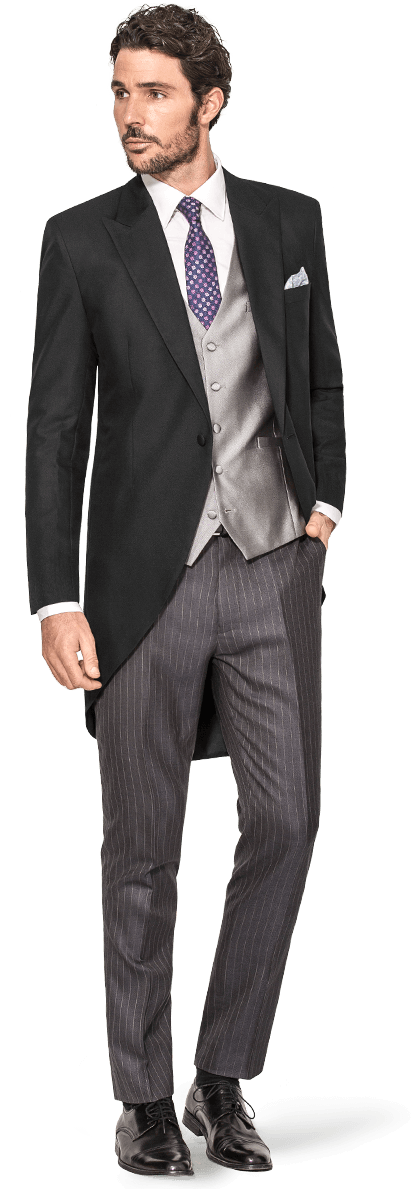 Groom Suit - Cutaway Suit Clipart (550x1188), Png Download