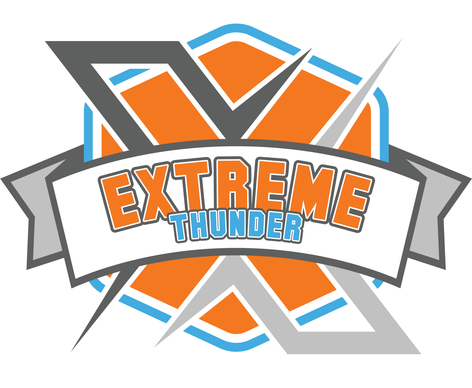 Extreme Thunder Logo Clipart (1950x1602), Png Download