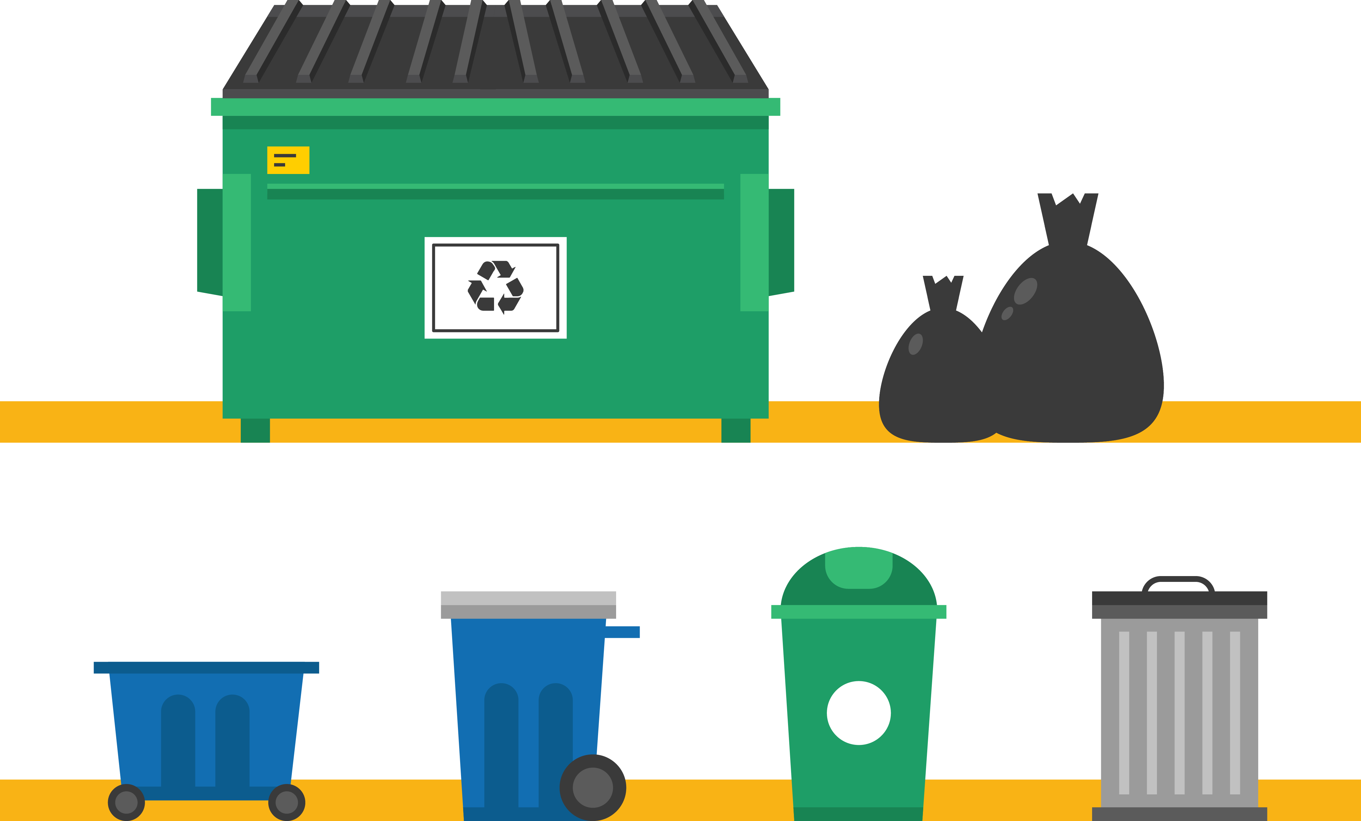 Download Now - Dumpster Vector Clipart (4449x2685), Png Download.