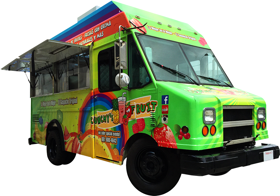 Cunchys Fruit Snow Cone Food Truck - Loncheras De Comida En Venta En Los Angeles Clipart (1200x900), Png Download