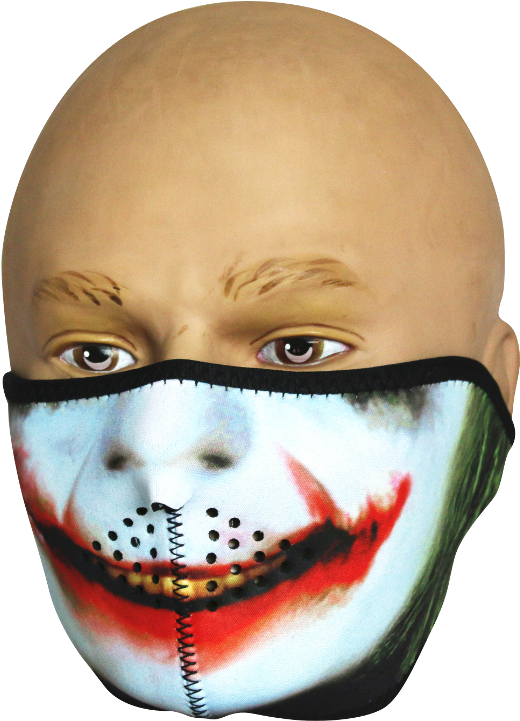 Loading Zoom - Joker Half Mask Clipart (720x720), Png Download
