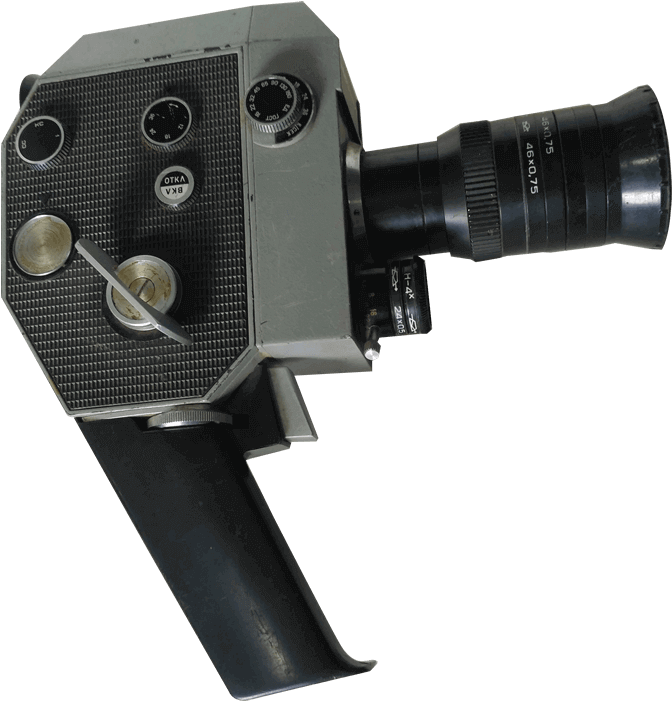 Kbapu 2x8c-3 Video Camera Russian Vintage Camera From - Rifle Clipart (700x700), Png Download
