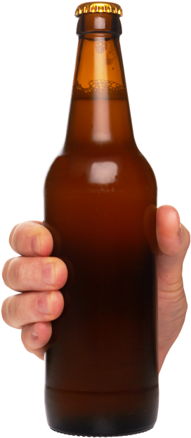 Beer Bottle In Hand - Beer Bottle Clipart (866x650), Png Download