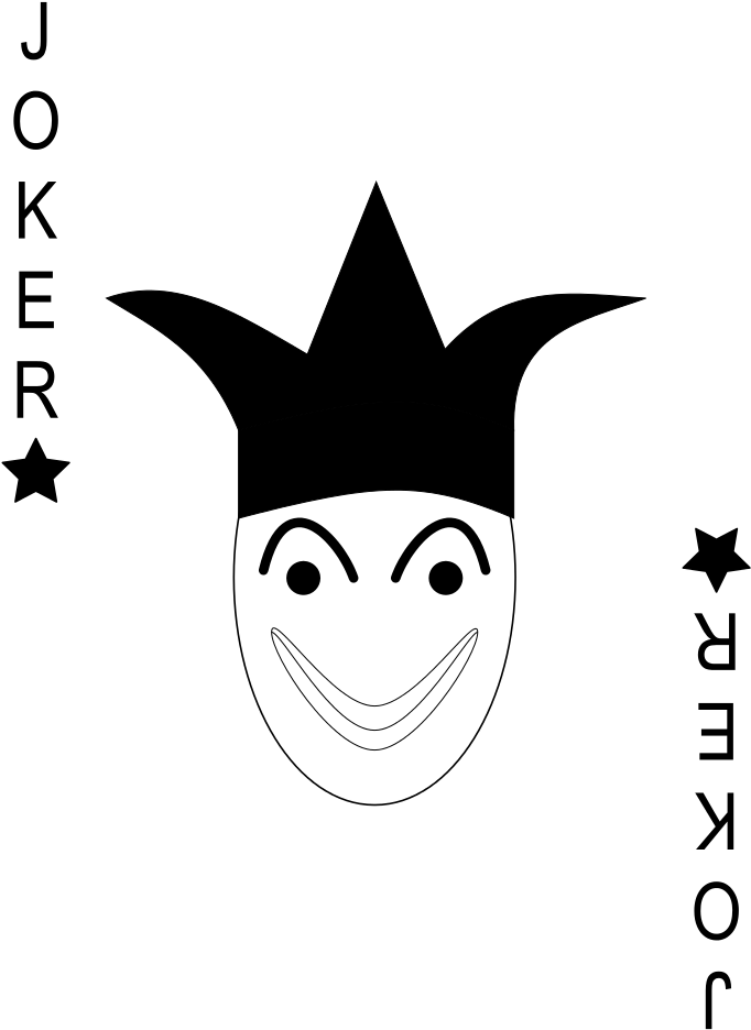 Cards Joker Black - Black Joker Card Png Clipart (731x1024), Png Download