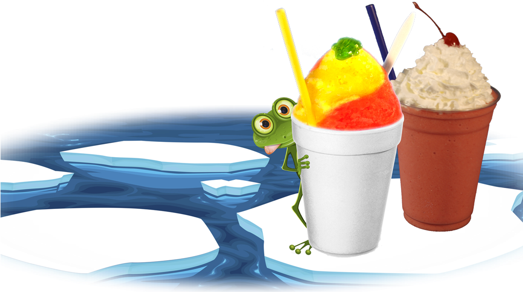 Snow Cone And Smoothie - Frozen Carbonated Beverage Clipart (1020x576), Png Download