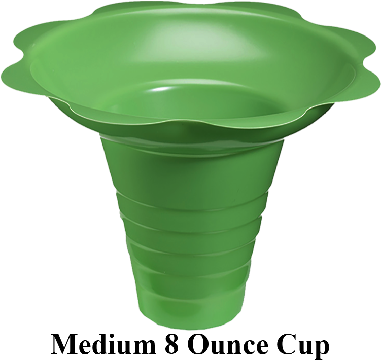 Flower Cups In Two Colors - Snow Cone Flower Cups Clipart (750x721), Png Download