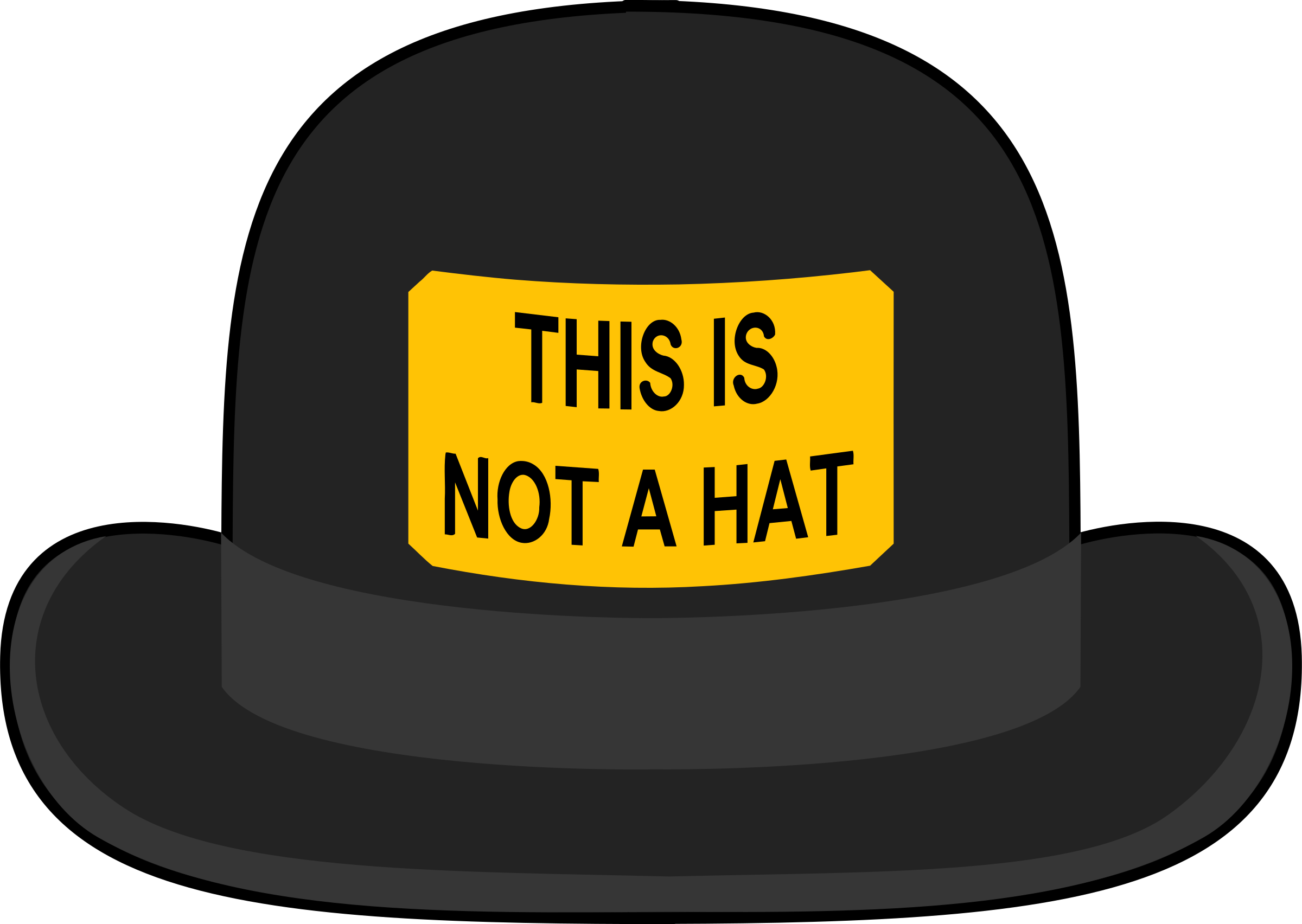 Clipart - Bowler Hat - Signs - Png Download (800x800), Png Download
