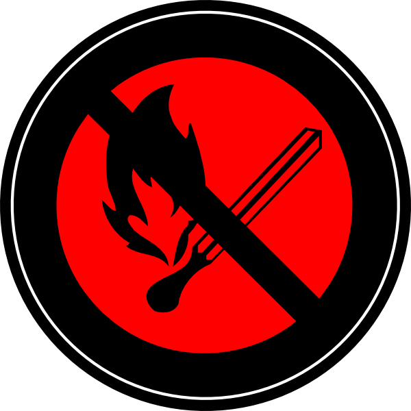 No Fire Logo 2 Clip Art - Do Not Play With Fire - Png Download (600x600), Png Download