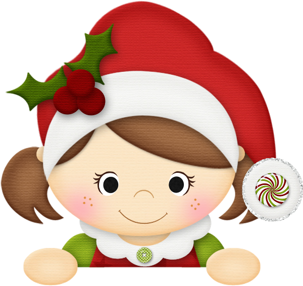 Christmas, Little Girl Clip Art - Christmas Girl Clipart - Png Download (600x566), Png Download