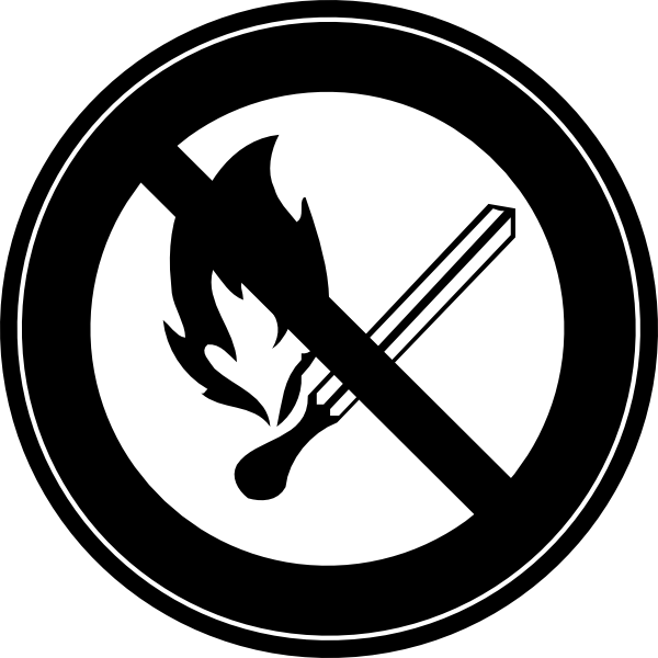 No Fire Logo 1 Clip Art - Do Not Play With Fire - Png Download (600x600), Png Download