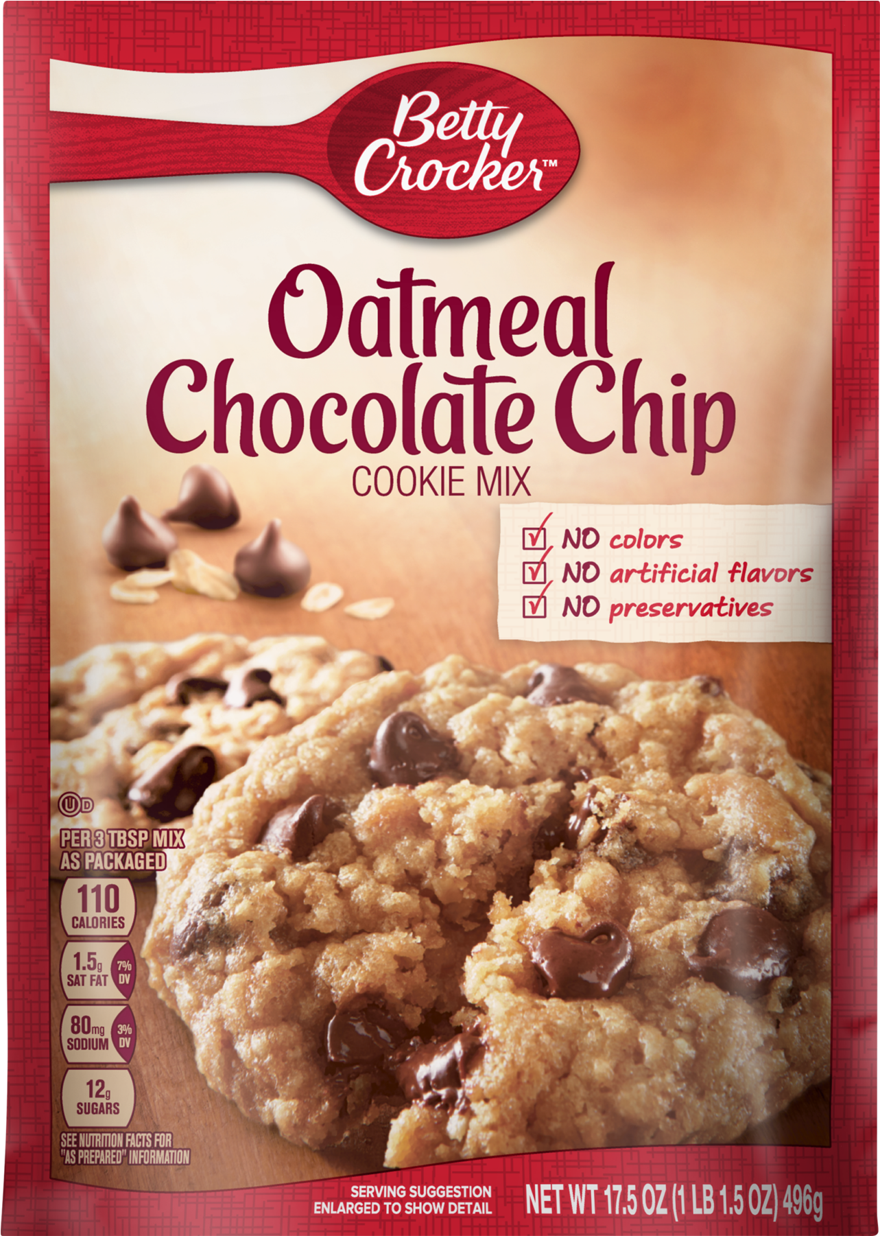 Betty Crocker Chocolate Chip Cookie Clipart (1800x1800), Png Download