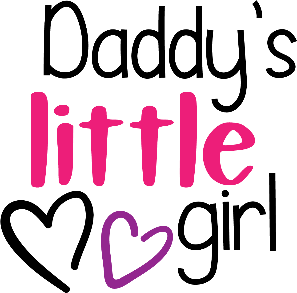 Daddies Little Girl - Heart Clipart (1800x1800), Png Download