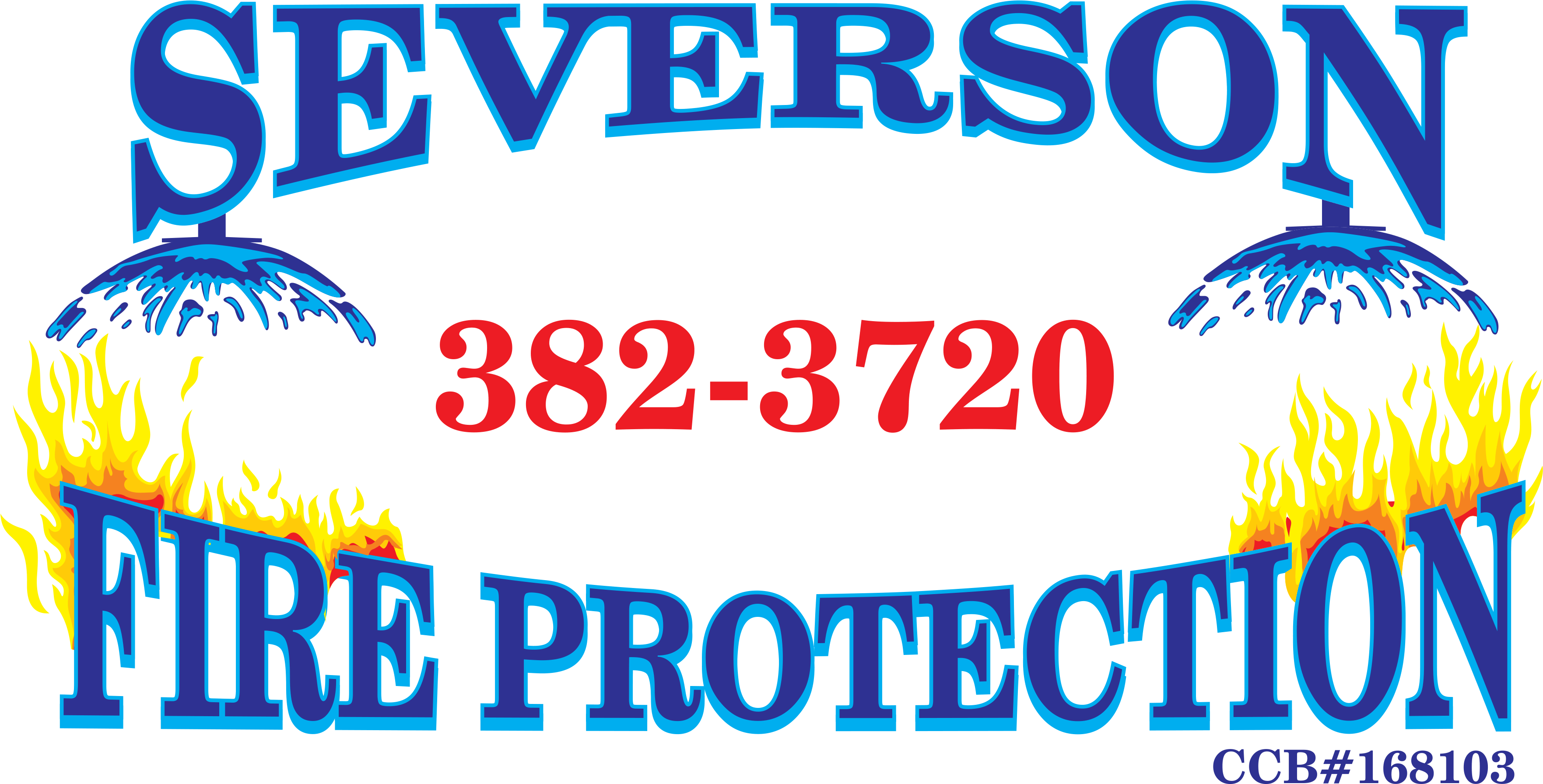 Severson Fire Logo - Poster Clipart (3534x1791), Png Download
