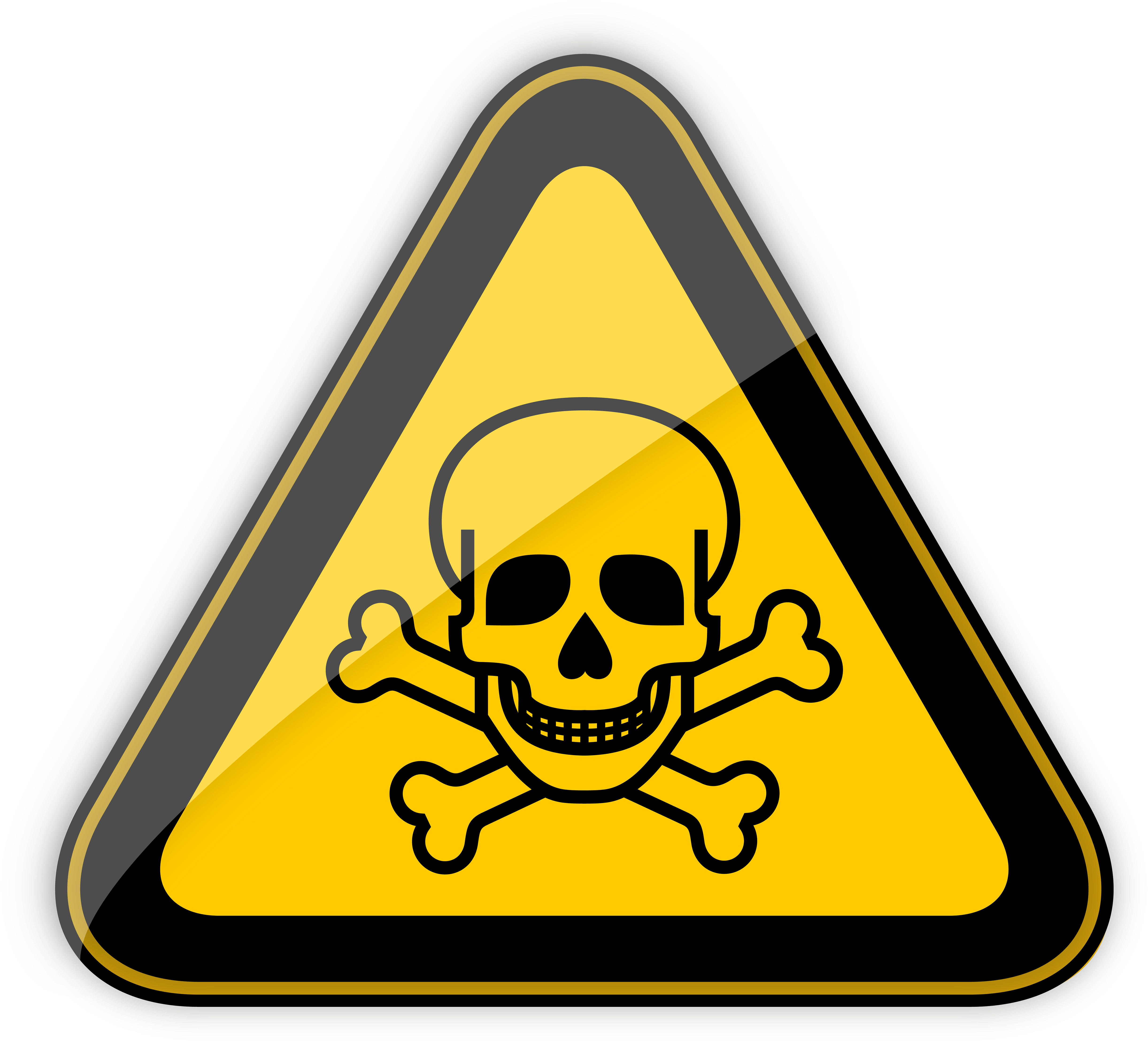 Toxic Warning Sign Png Clipart - Los Riesgos De La Nanotecnologia Transpare...