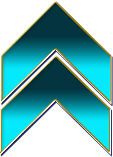 Double Arrow Cyan - Cyan Png Clipart (591x591), Png Download