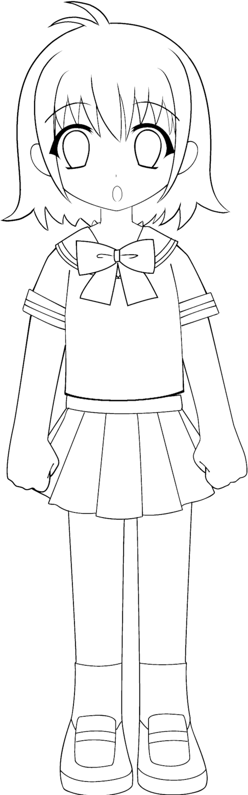 508 X 1573 3 - Little School Girl Drawing Clipart (508x1573), Png Download