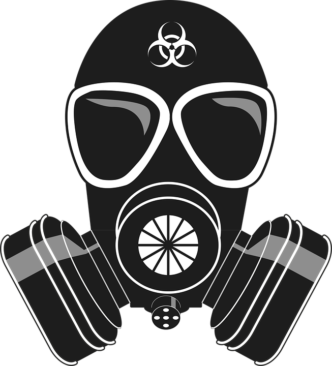 Gas Mask - Mascara De Gas Dibujo Clipart (653x720), Png Download