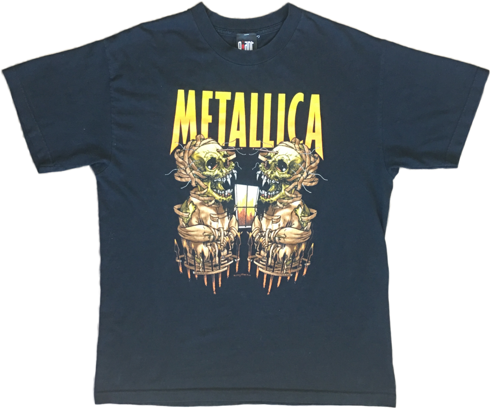 2000 Metallica 'summer Sanitarium' Tour T-shirt By - Metallica Skulls Clipart (1000x836), Png Download