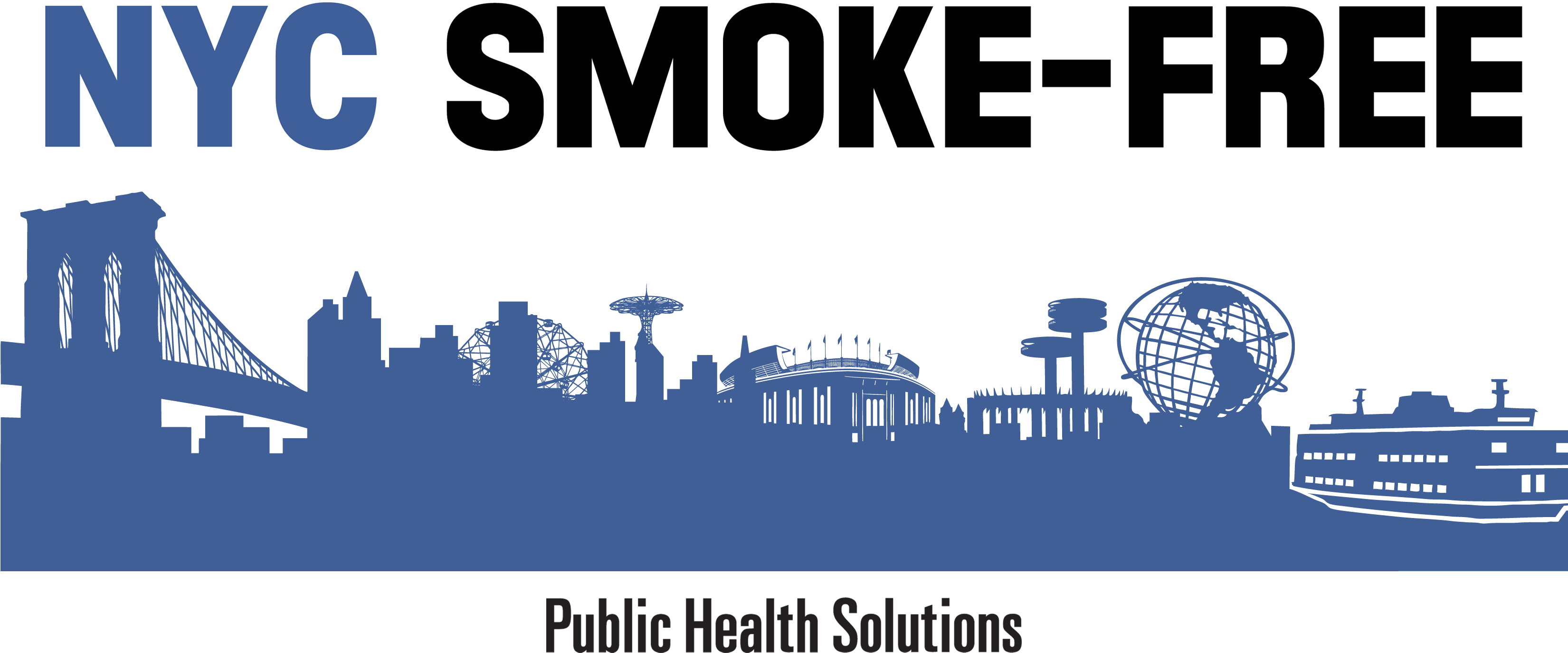 Public Health Solutions' Nyc Smoke-free Program Works - Poster Clipart (3301x1374), Png Download