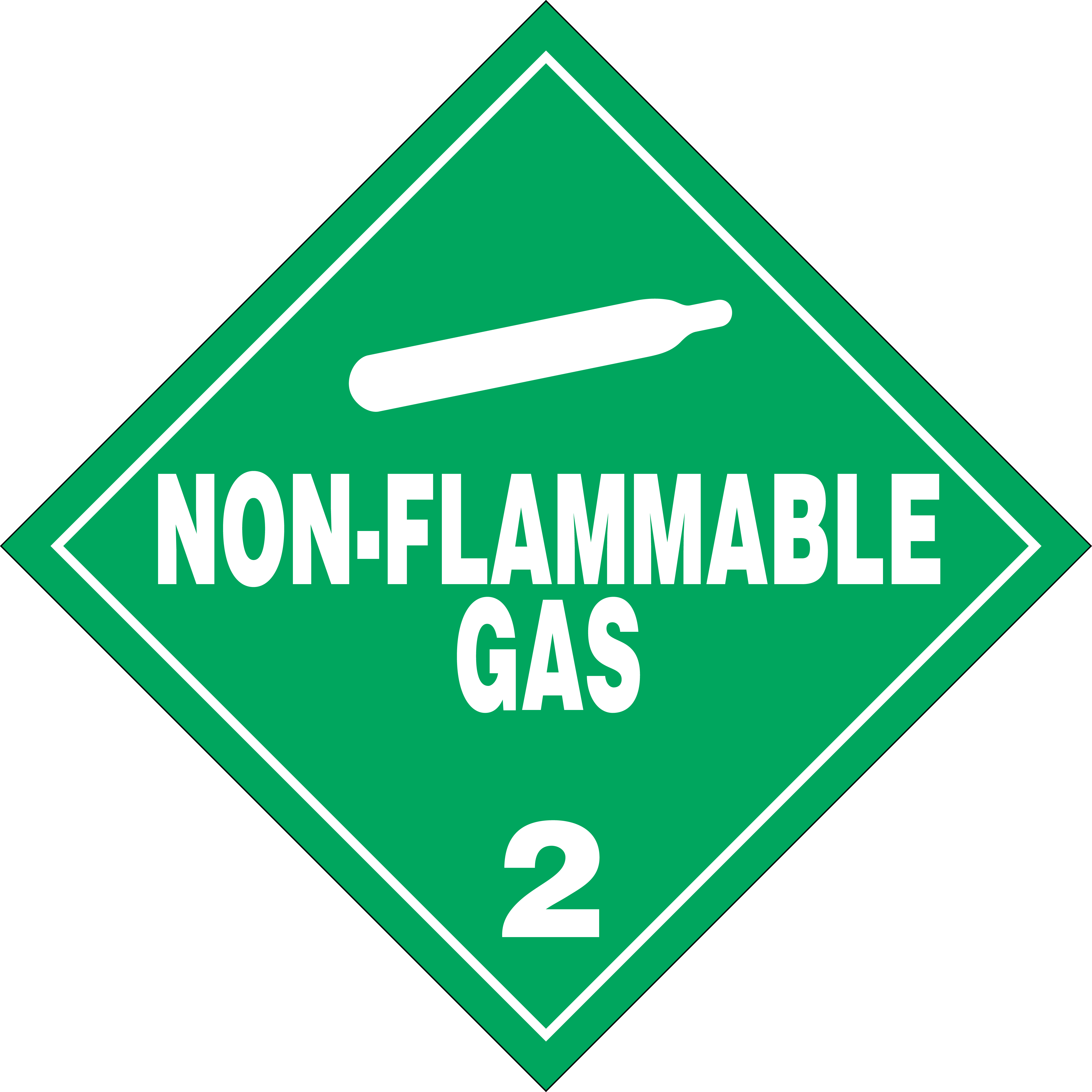 Pdf Png - Flammable Gas Sign Clipart (4582x4582), Png Download