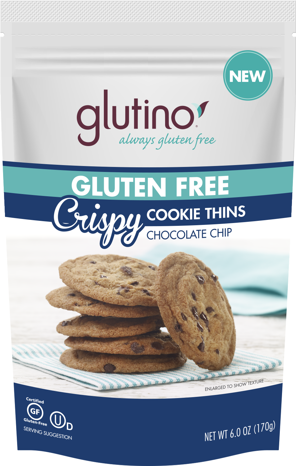 Gluten Free Chocolate Chip Crispy Cookie Thins - Sandwich Cookies Clipart (1500x2100), Png Download
