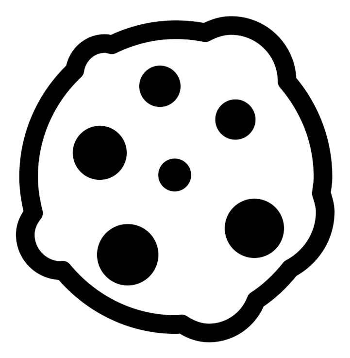 Hershey Kiss Png Black And White - Chocolate Chip Cookie Clipart Black And White Transparent Png (750x750), Png Download