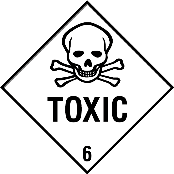 Toxic 6 Sign - Toxic Gas Sign Clipart (567x567), Png Download