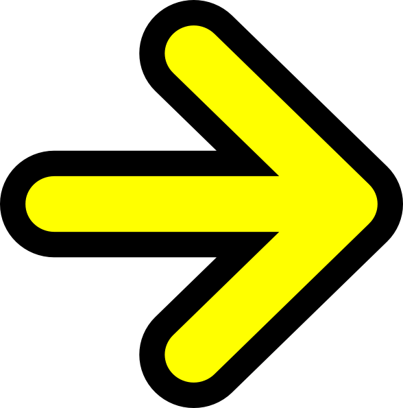 Yellow Arrow Free Clipart - Png Download (588x595), Png Download