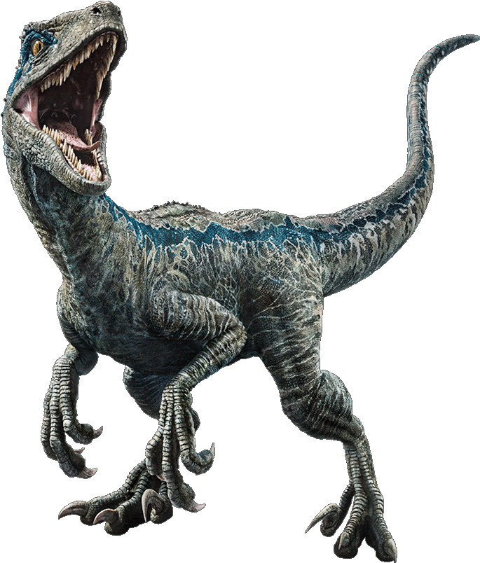 Another Day, Another Blue Render - Blue Jurassic World Dinosaurs Clipart (779x840), Png Download