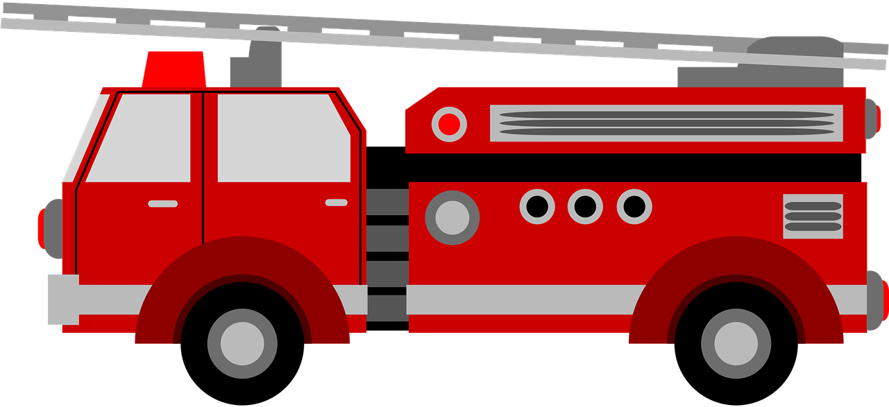 Fire Engine Png - Fire Truck Clipart Png Transparent Png (960x480), Png Download