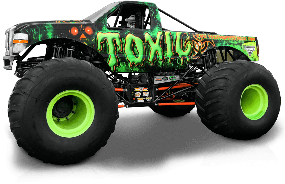 Toxic Monster Truck - Monster Truck Clipart - Large Size Png Image - PikPng...