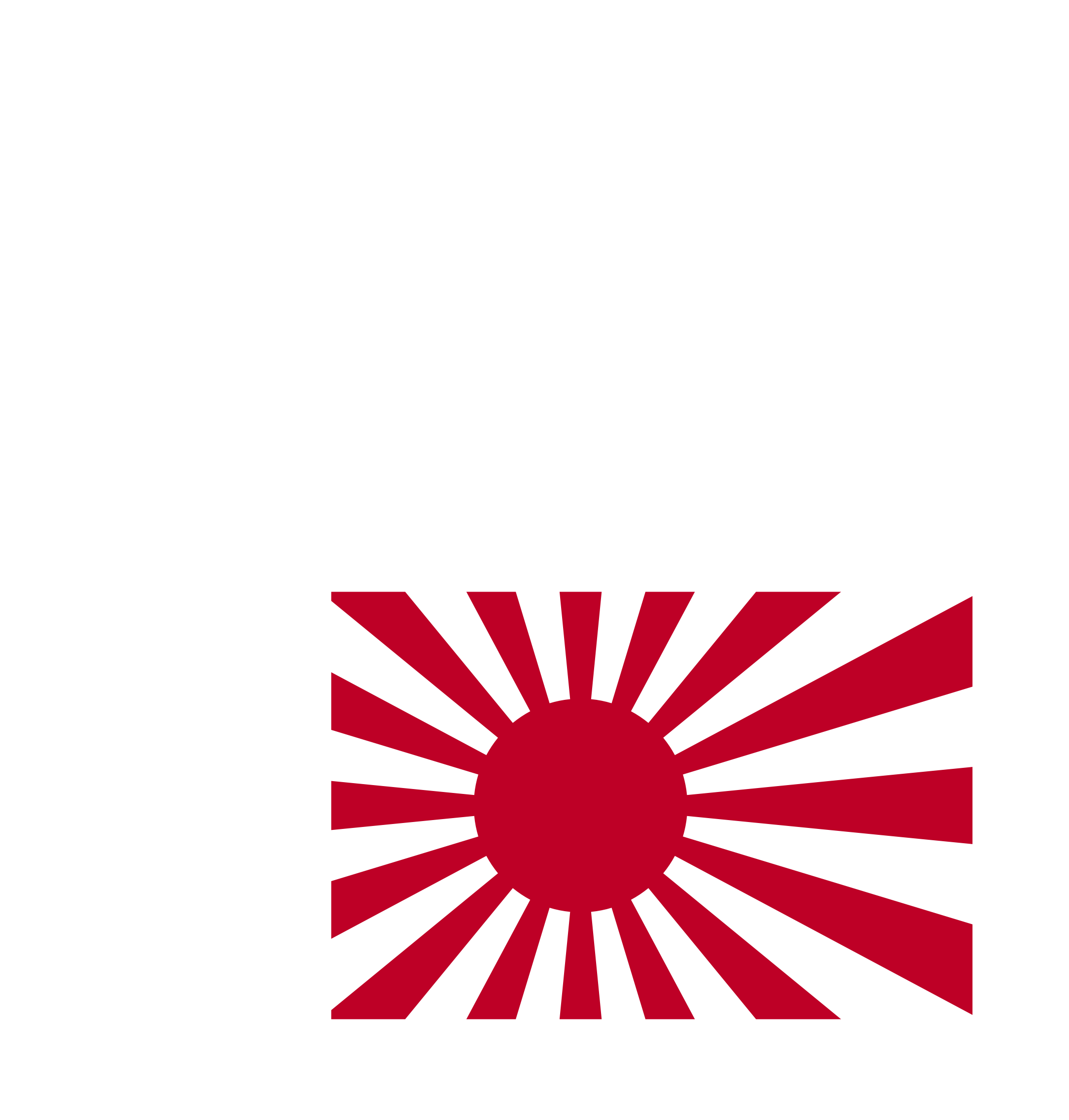 Japan Flag Rising Sun Clipart (716x750), Png Download